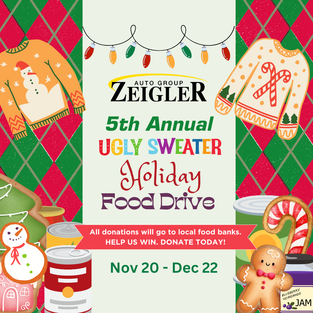 Zeigler Racing Joins Zeigler Auto Group in 5th Annual Ugly Sweater Holiday Canned Food Drive